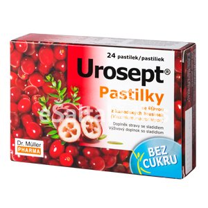 Urosept pastilės, 24 pastilės kaina