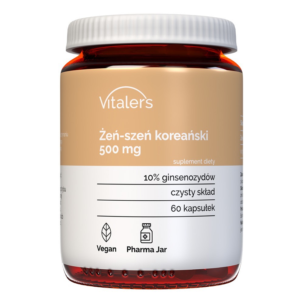 Vitaler's Korean Ginseng 500 mg - 60 kapsulių