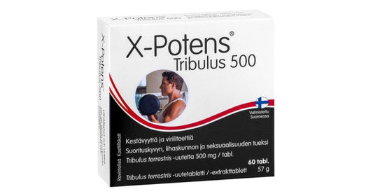 X-POTENS TRIBULUS vyrams, 60 tablečių HANKINTATUKKU kaina