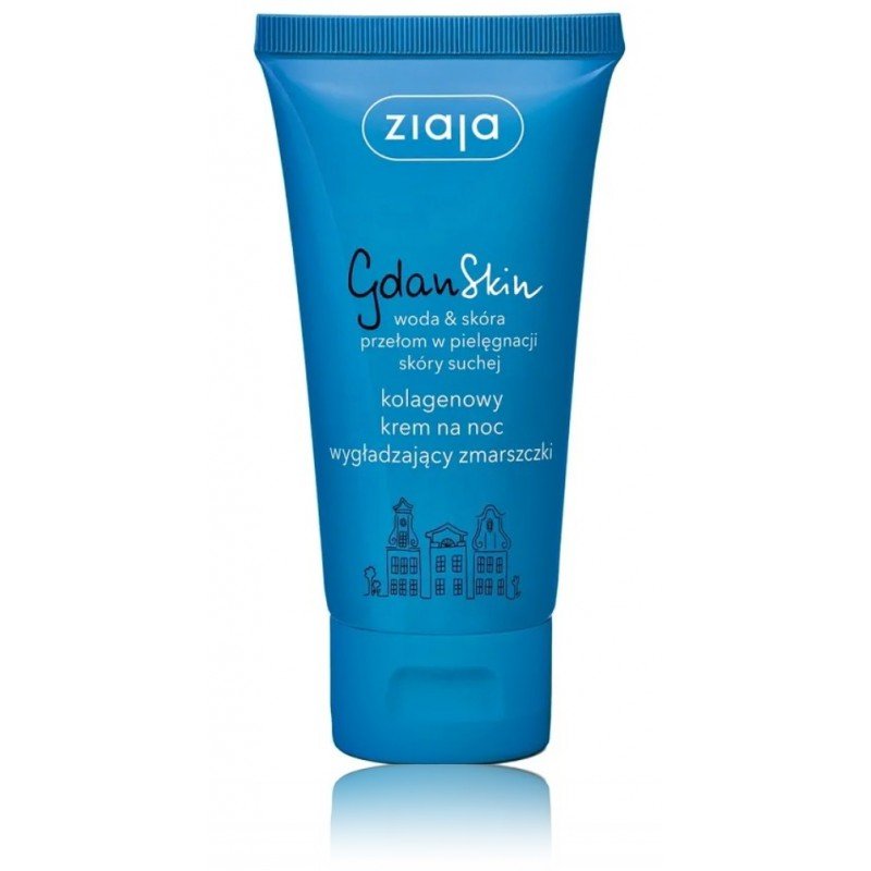 Ziaja GdanSkin Collagen naktinis veido kremas nuo raukšlių, 50 ml