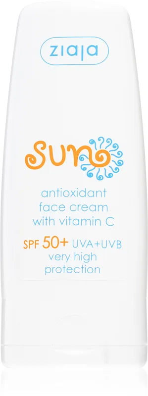 Ziaja Sun Line antioksidacinis veido kremas SPF 50+, 50 ml