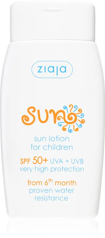 Ziaja Sun Line apsaugos nuo saulės kūno losjonas vaikams spf 50+, 125 ml