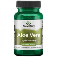 Swanson Aloe Vera 25mg 100 Minkštų Kapsulių