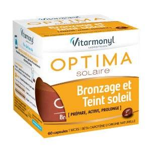 Maisto papildas gražiam odos įdegiui OPTIMA BRONZAGE N60 Vitarmonyl kaina