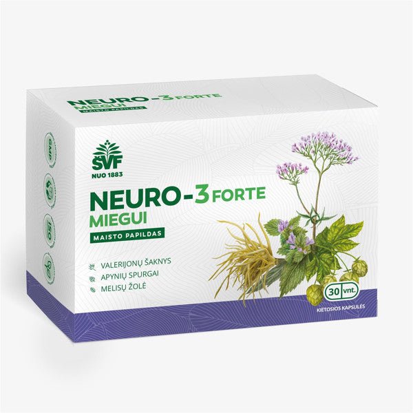 NEURO-3 MIEGUI FORTE, 30 kapsulių – Sveikata1.lt