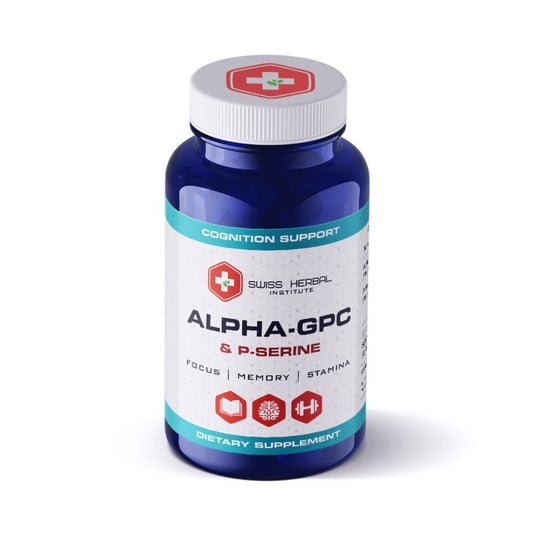 Protui ALPHA GPC + P-SERINE Swiss Herbal - Maisto papildai Sveikata1.lt