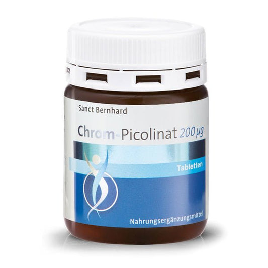 SANCT BERNHARD Chromo Pikolinatas 200 µg, 250 tablečių - Maisto papildai Sveikata1.lt