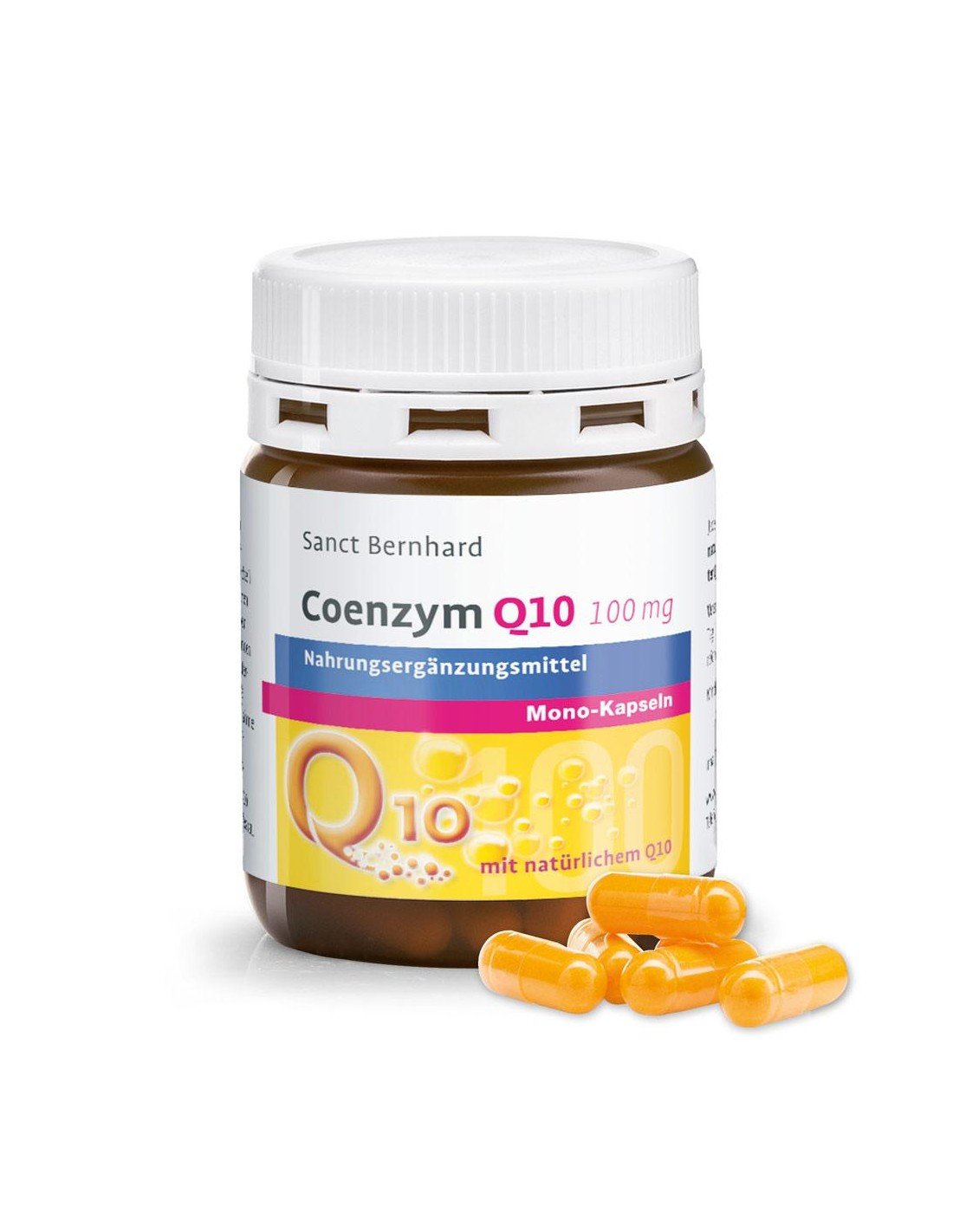 SANCT BERNHARD COENZYM Q10 kofermentas Q10 100 mg, 90 kapsulių - Maisto papildai Sveikata1.lt