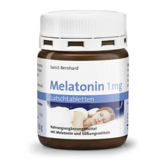 SANCT BERNHARD Melatoninas 1 mg, 120 pastilių - Maisto papildai Sveikata1.lt