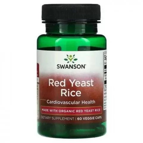 Swanson Red Yeast Rice Raudoni mielių ryžiai, maisto papildas, 60kapsulių kaina