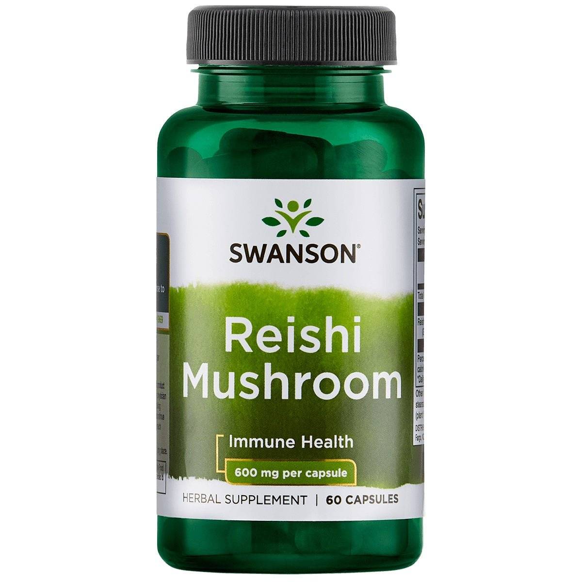 Swanson REISHI 600 mg , 60 kapsulių - Maisto papildai Sveikata1.lt